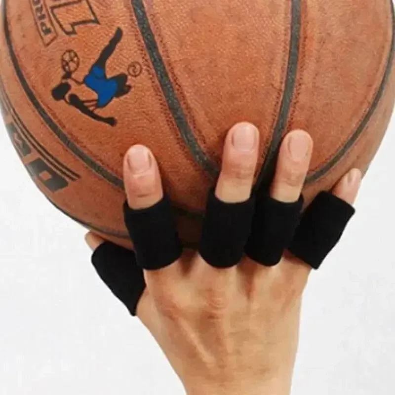 1Pcs/Set Finger Protection Arthritis Support Finger Guard Outdoor Sports Basketball Volleyball Elastic Finger Sleeves Elastic