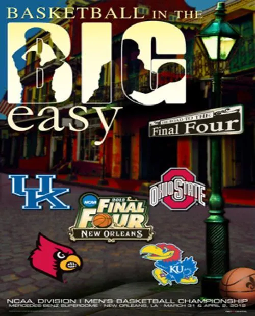 2012 Official Final Four "The Big Easy" College Basketball Print Poster