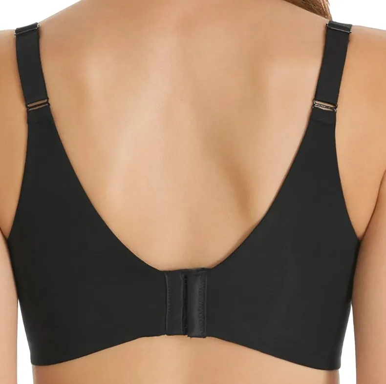 3 x Hestia Womens Smoothing Contour T-Shirt Black Bra