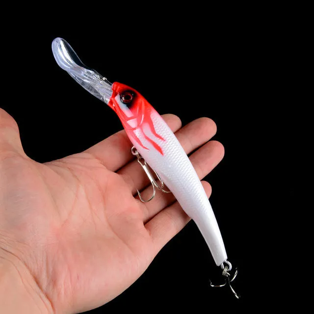 30g 16.5cm Minnow Fishing Lures Japan Deepswim Saltwater Hard Bait 3D Eyes Plastic Crank Bait Swimbait Sinking Wobbler