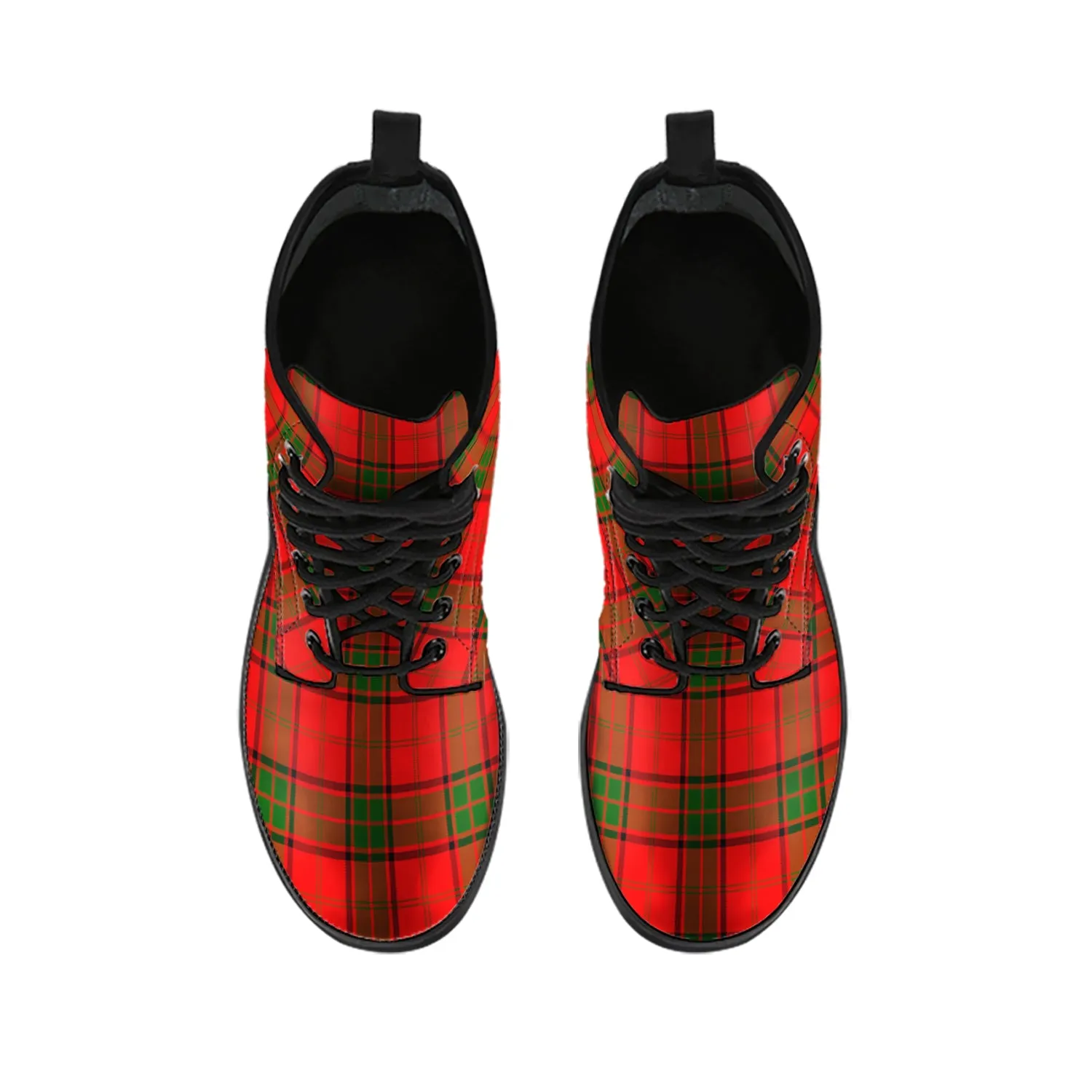 Adair Tartan Leather Boots