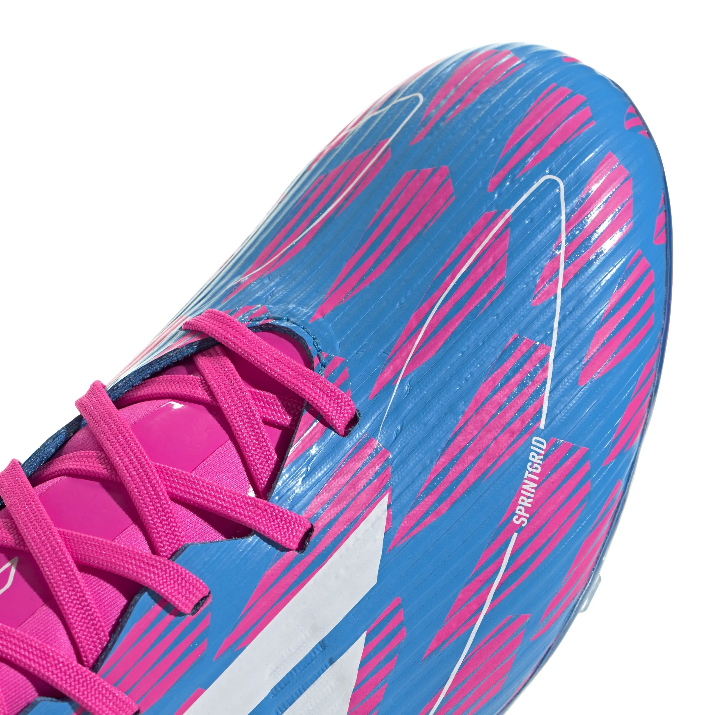 adidas F50 League FG/MG Firm Ground- Solar Blue/ FTWhite/ Solar Pink