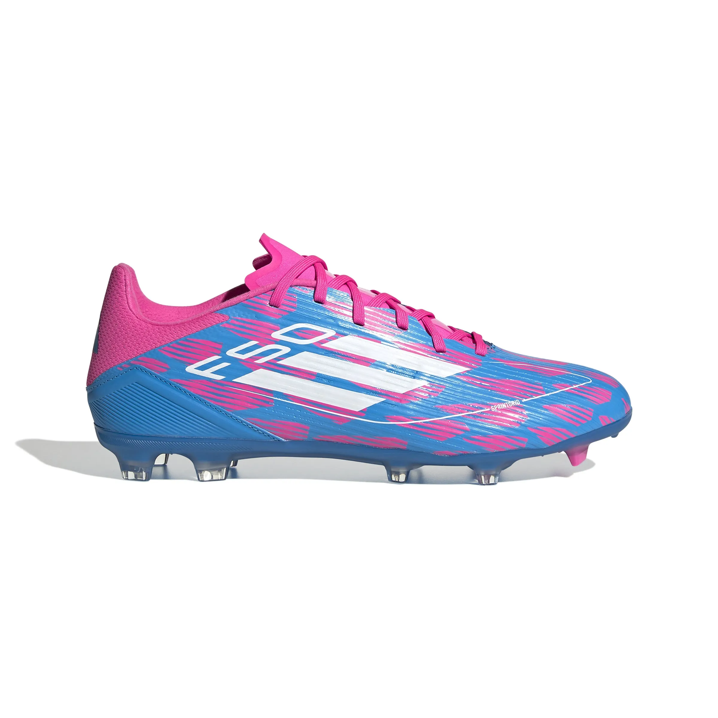 adidas F50 League FG/MG Firm Ground- Solar Blue/ FTWhite/ Solar Pink