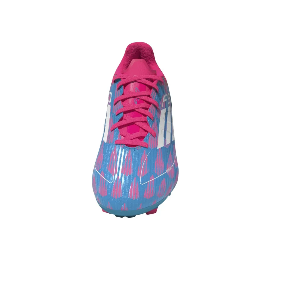 adidas F50 League FG/MG Firm Ground- Solar Blue/ FTWhite/ Solar Pink