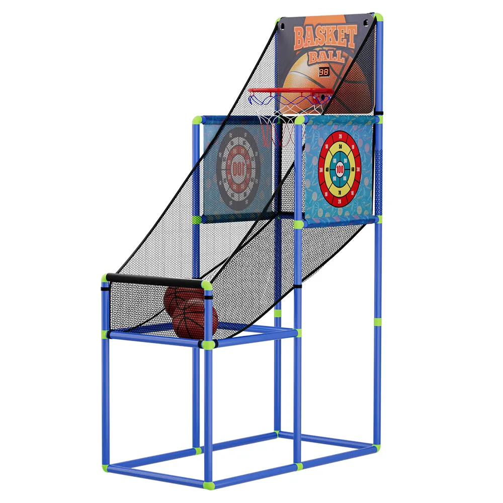 Adjustable Basketball Arcade Game 3 Modes w/ LCD - Blue