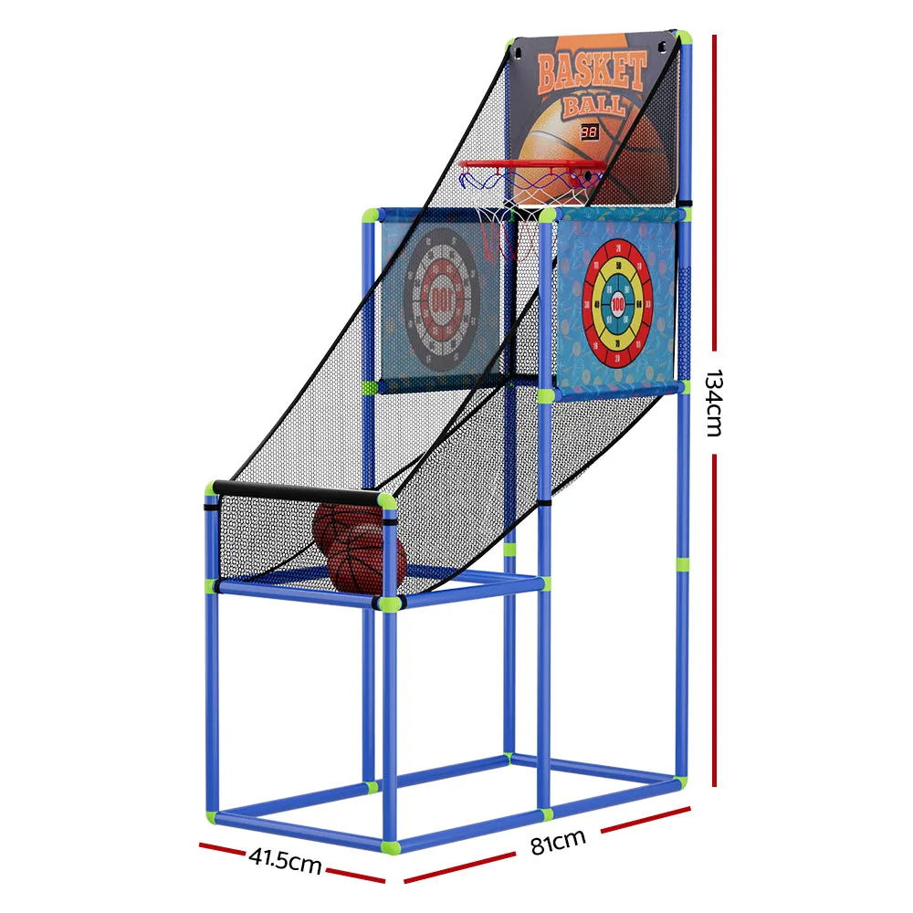 Adjustable Basketball Arcade Game 3 Modes w/ LCD - Blue