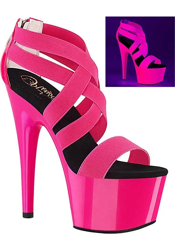 ADORE-769UV [Neon Pink] | PLATFORM HEELS [PREORDER]