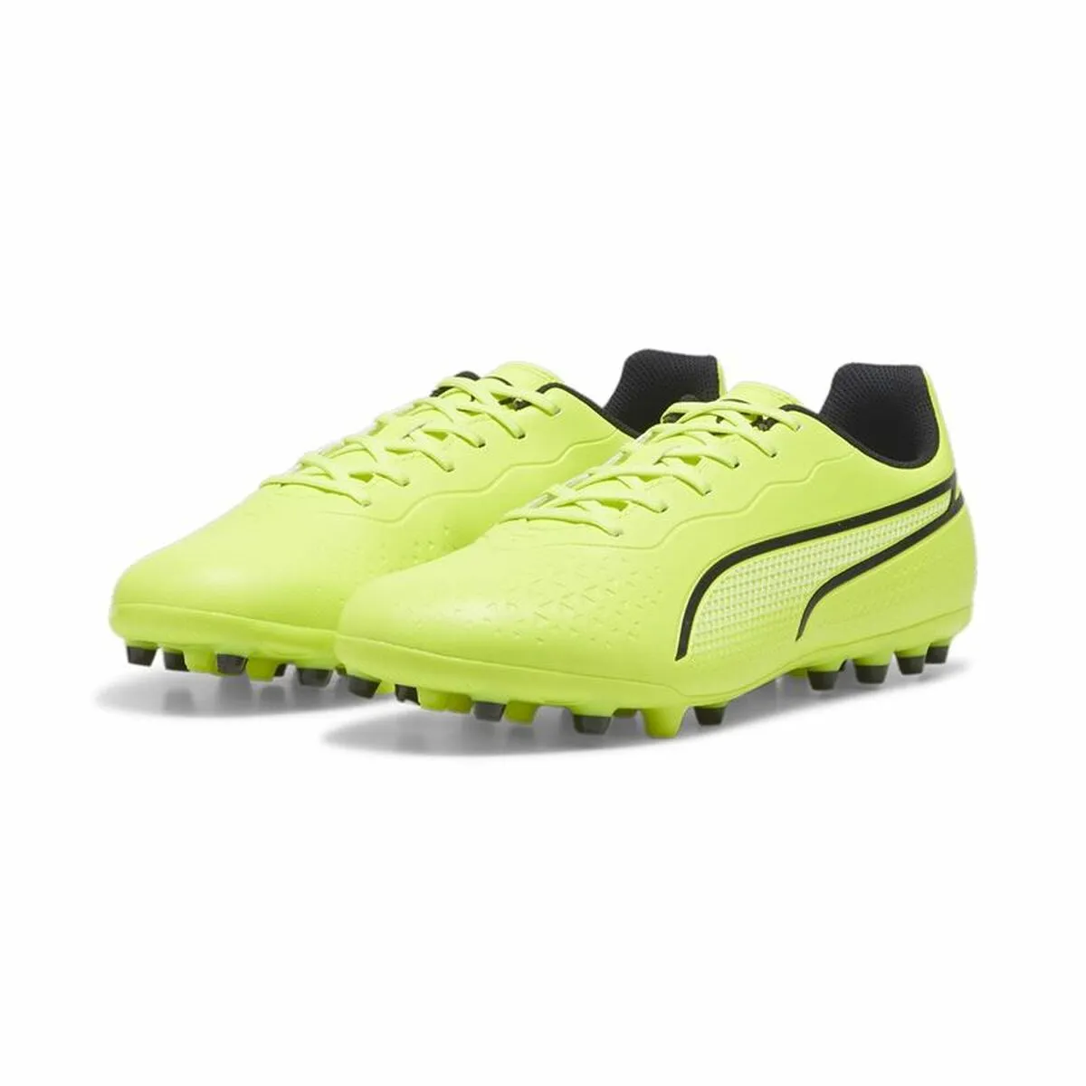 Adult's Multi-stud Football Boots Puma King Match MG Yellow Black