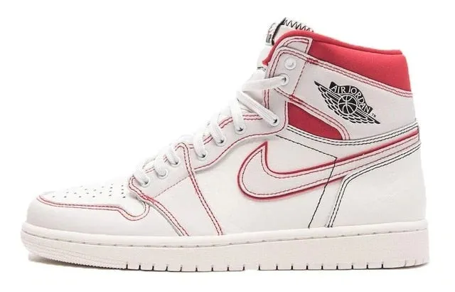 Air jordan 1 fearless aj1 men's shoe with red and blue stitching for comfort