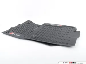 All-Weather Rubber Floor Mat Set - Black with 'SQ5' Logo