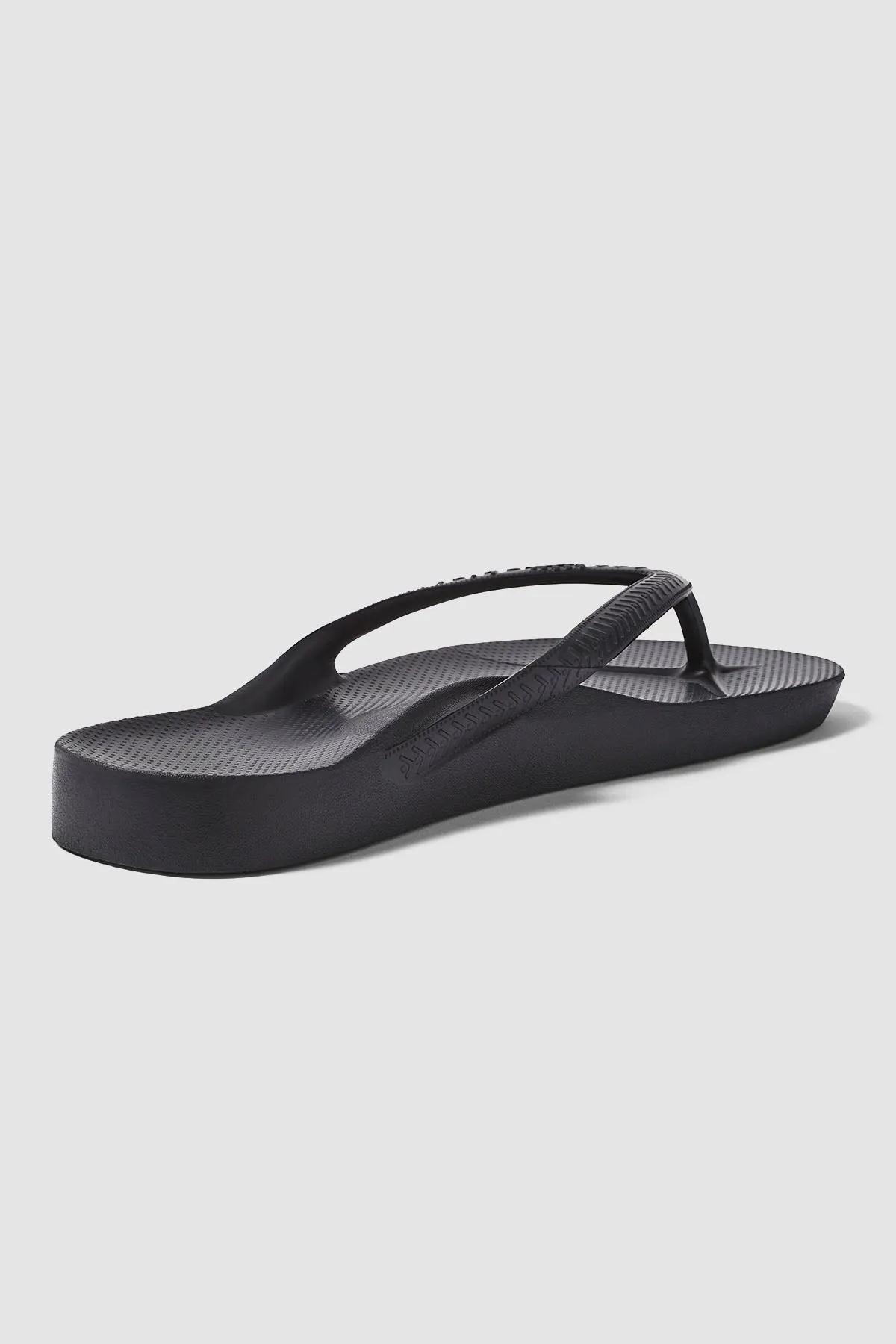 Archies Footwear Arch Support Thong Black