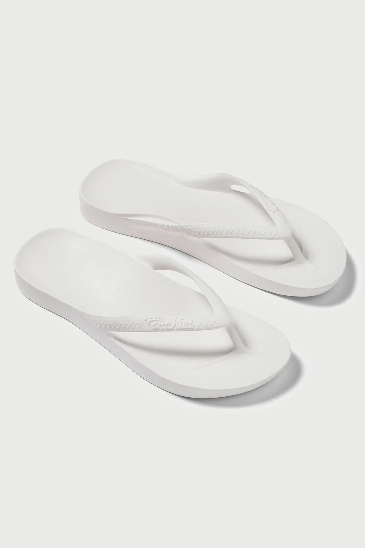 Archies Footwear Arch Support Thong White