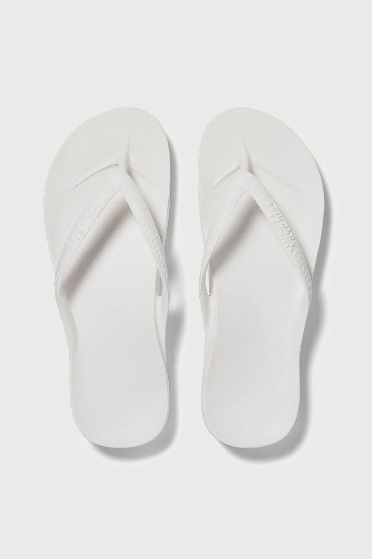 Archies Footwear Arch Support Thong White