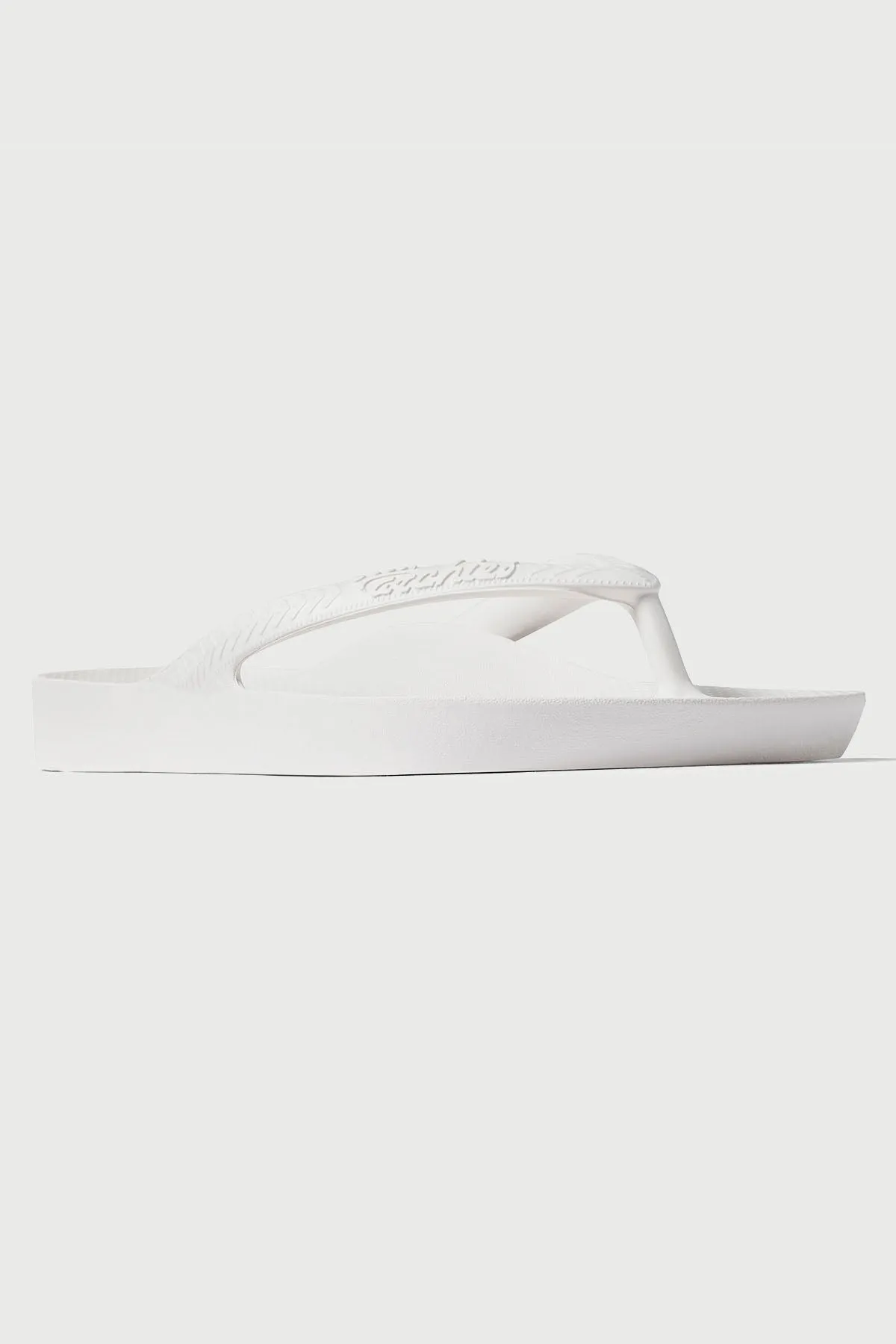 Archies Footwear Arch Support Thong White