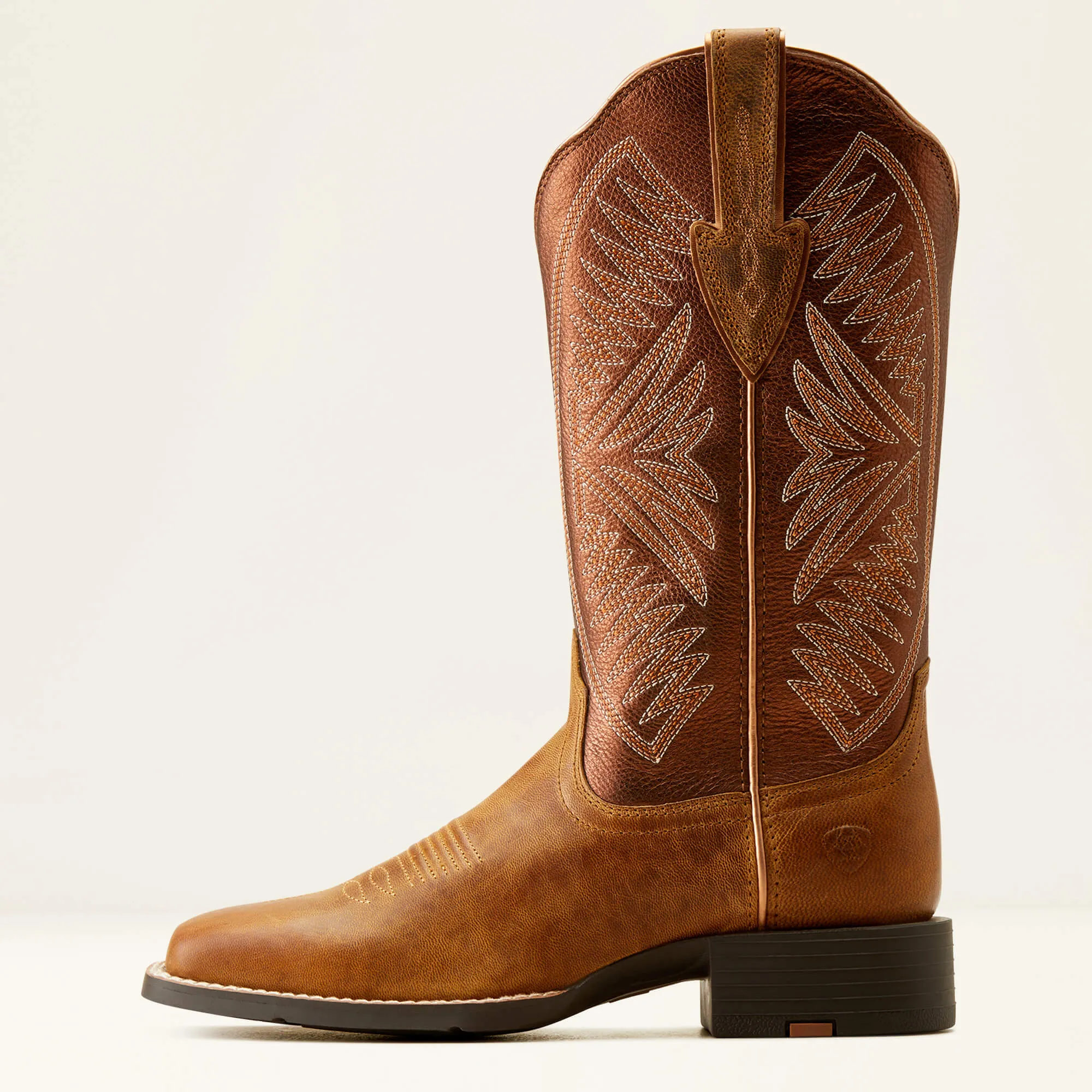 Ariat Women's Burnished Chestnut Round Up Ruidoso Western Boot