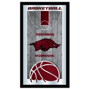 Arkansas Razorbacks HBS Basketball Framed Hanging Glass Wall Mirror (26"x15")