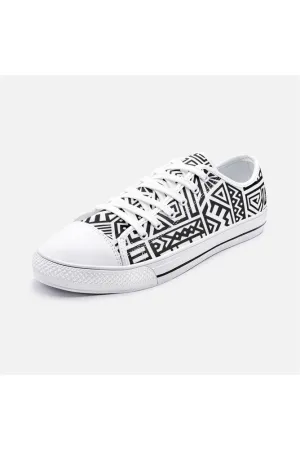 Aztec Warrior Unisex Low Top Canvas Shoes