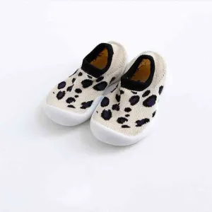 Baby Sock Shoes - Tanned Leopard