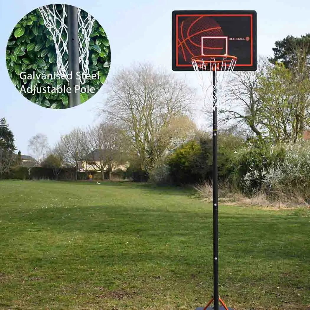 Bee-Ball Pro Impact High-Quality Basketball Hoop & Stand