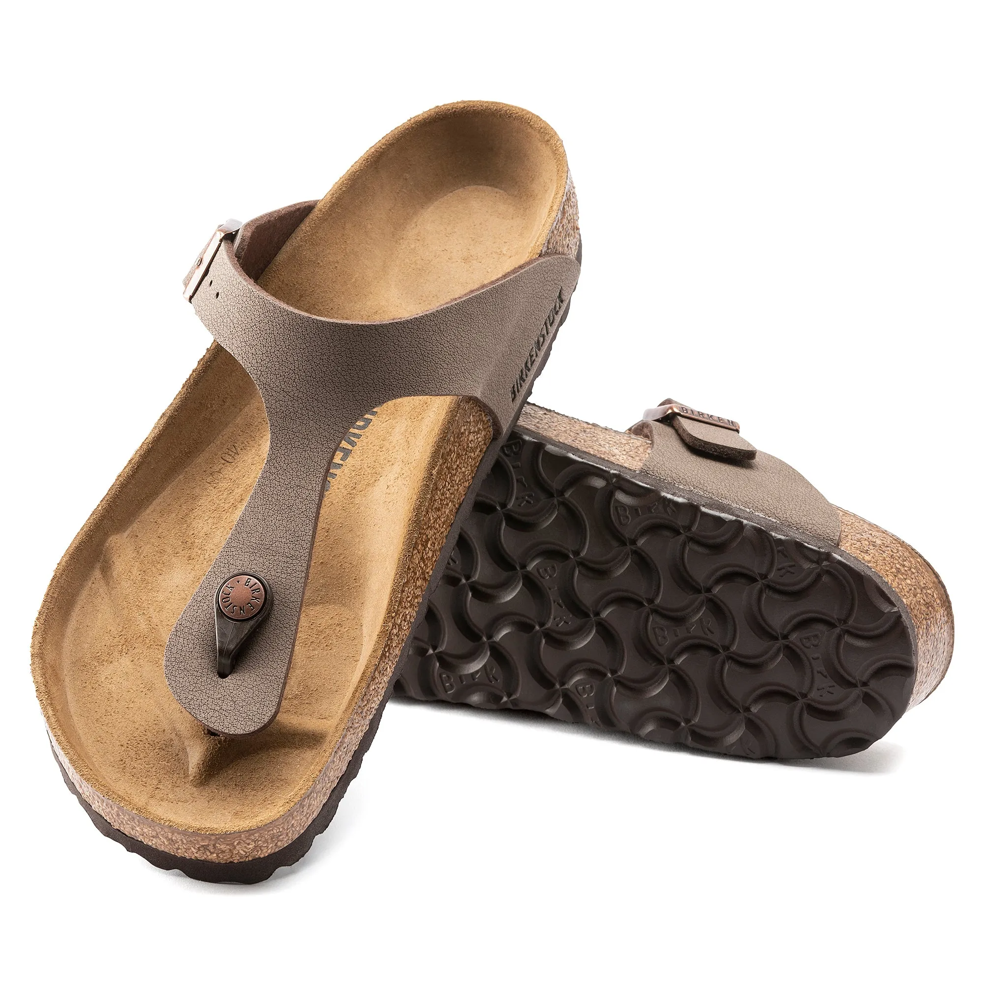 Birkenstock Gizeh Mocca Birki-Buc (Narrow)