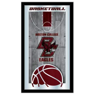 Boston College Eagles HBS Basketball Framed Hanging Glass Wall Mirror (26"x15")