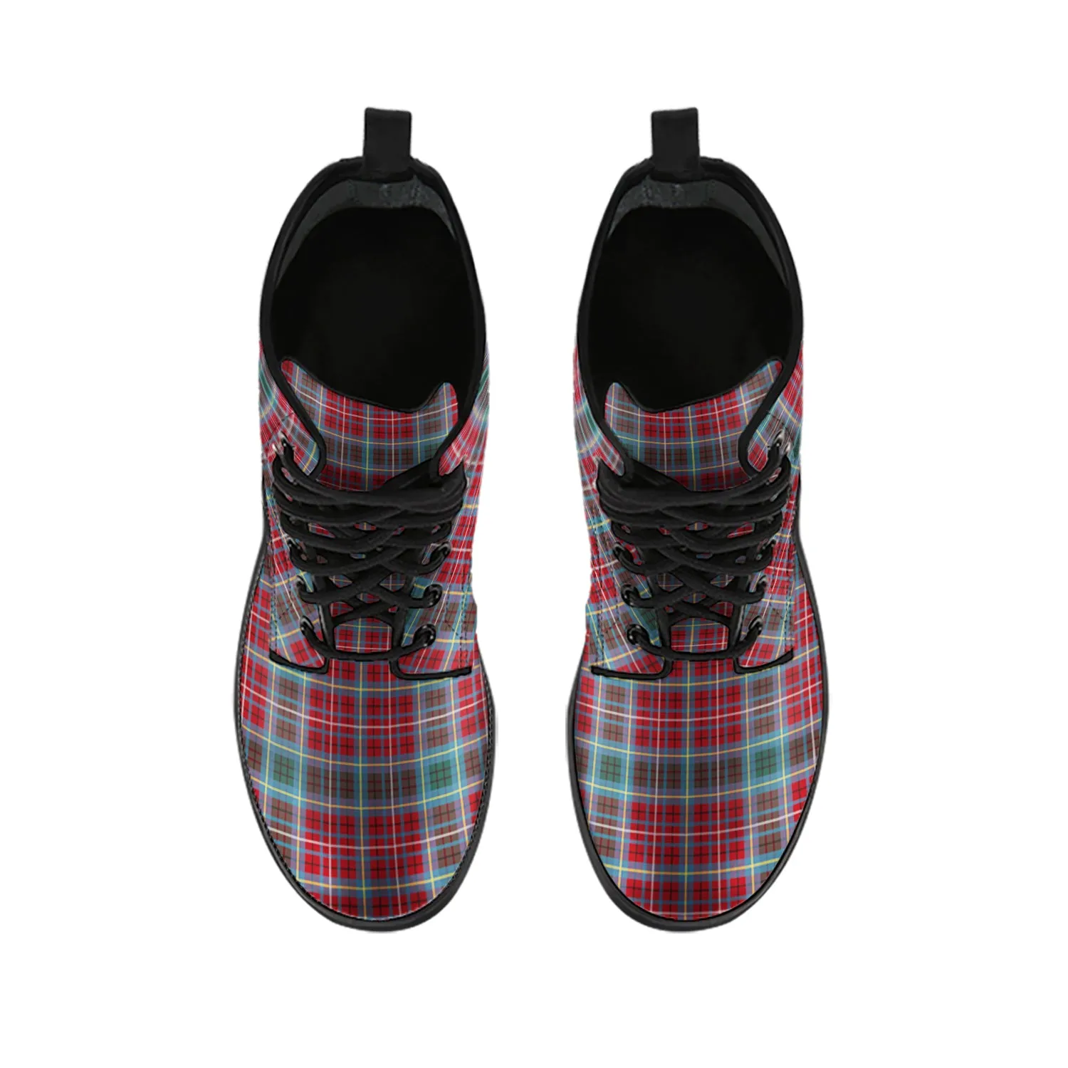 British Columbia Province Canada Tartan Leather Boots