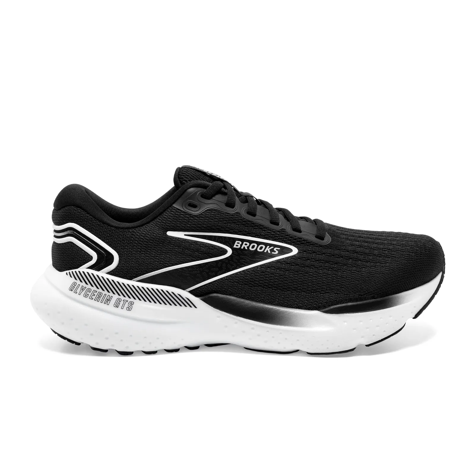 Brooks Glycerin GTS 21 Running Shoe (Men) - Black/Grey/White