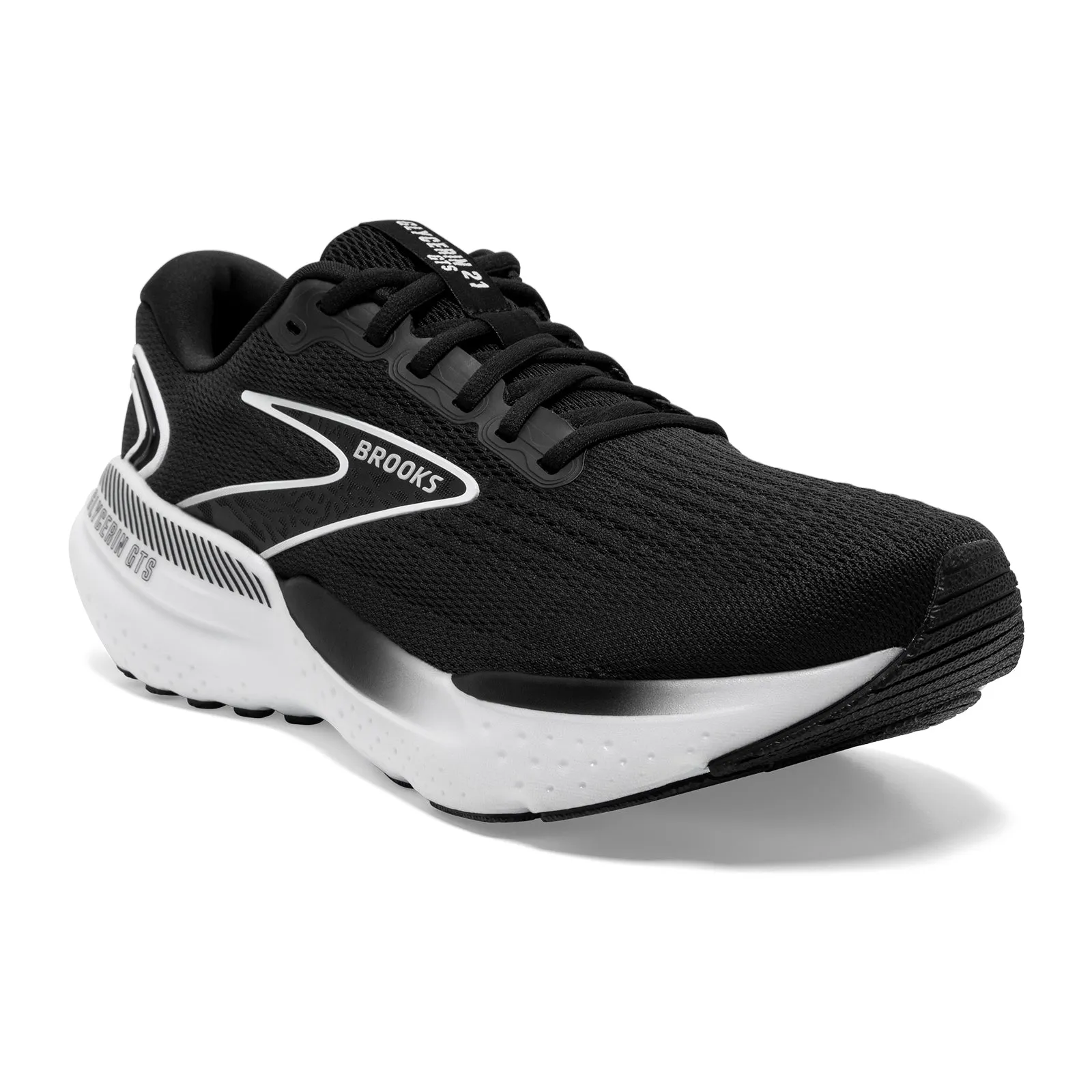 Brooks Glycerin GTS 21 Running Shoe (Men) - Black/Grey/White