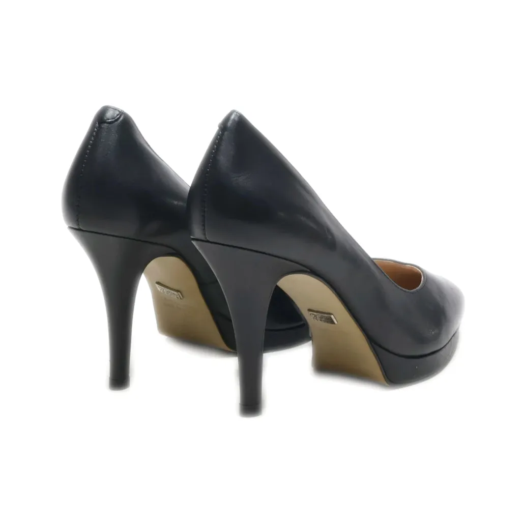 Buffalo High-Heel Shoes Leather Black Colour For Women