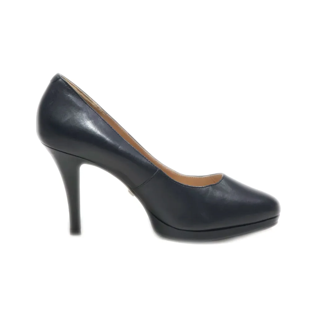 Buffalo High-Heel Shoes Leather Black Colour For Women