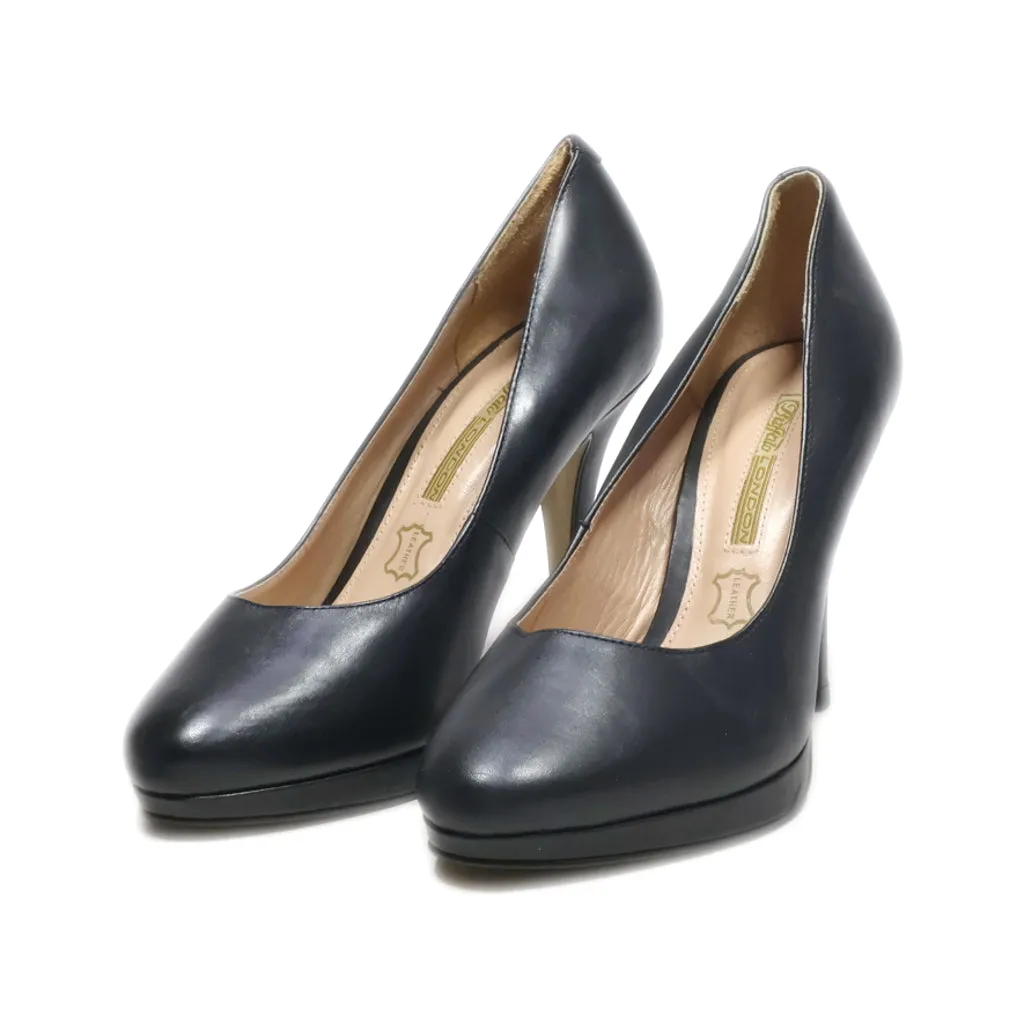 Buffalo High-Heel Shoes Leather Black Colour For Women