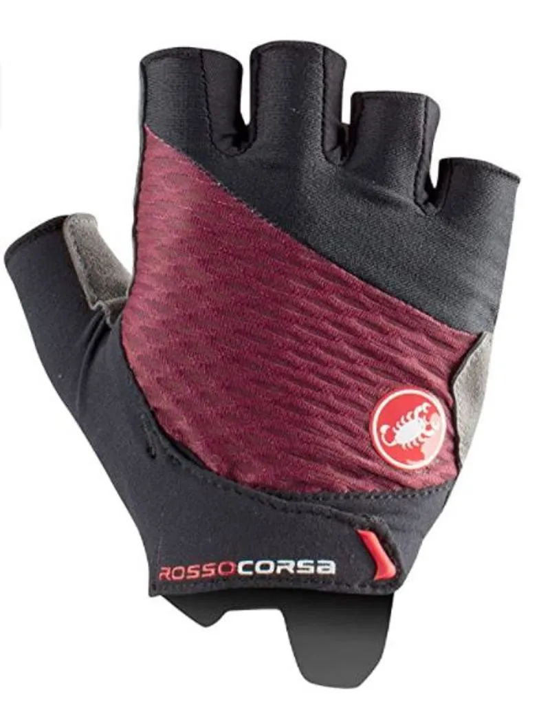 Castelli Women's Rosso Corsa 2 Half Finger Cycling Bike Glove