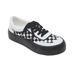 Checkerboard Canvas Sneakers