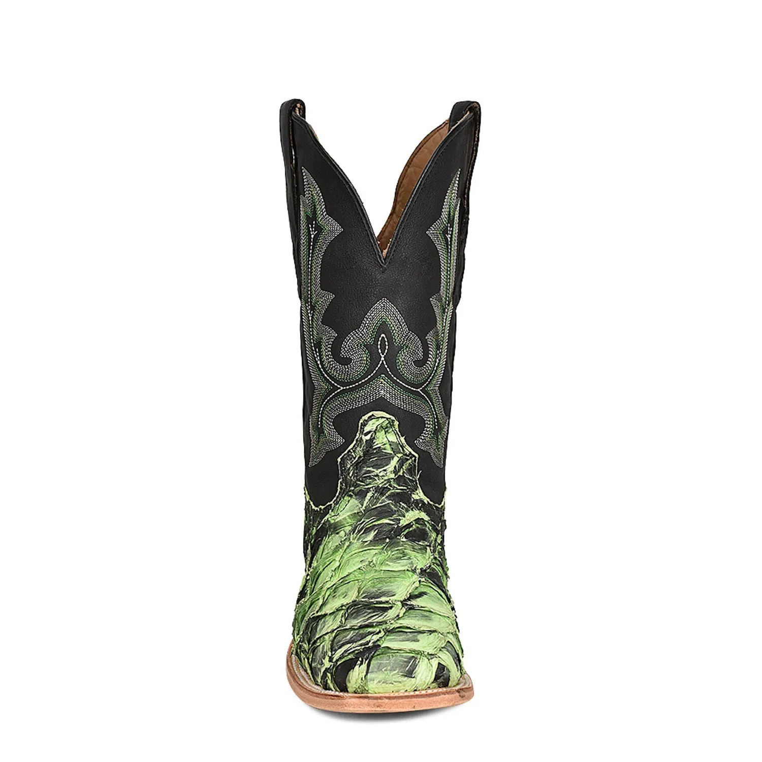 Corral Mens A4382 Green Pirarucu Classic Cowboy Boots