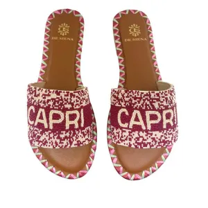 DE SIENA CAPRI BEADS MIRTO FLATS