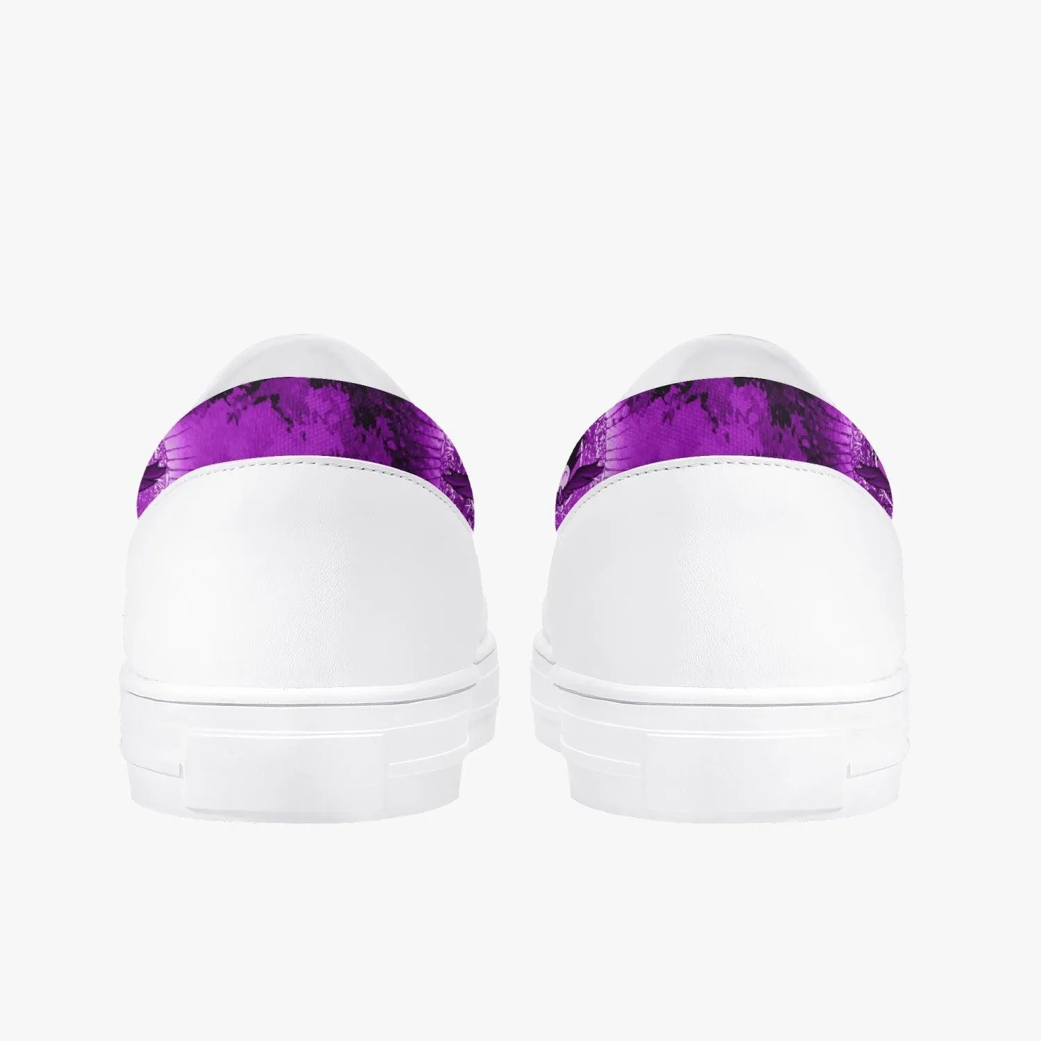 Death Note Ryuk Purple Kids Slip Ons Anime Shoes