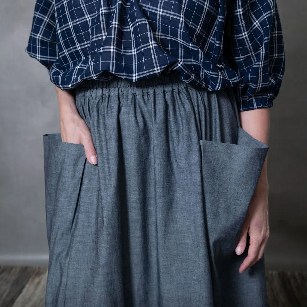 Dessa Denim Elasticated Waist Skirt