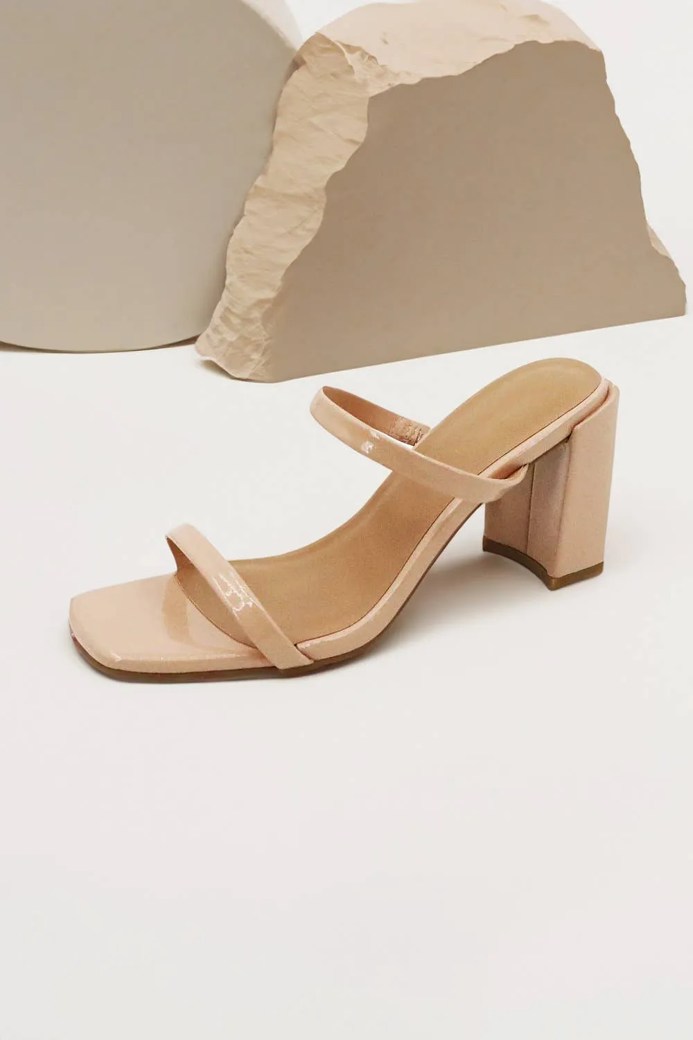 Double Strap Block Heel