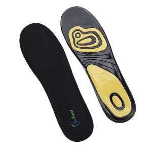 Dr Foot | Insole for Shoes Men | Flat Feet Arch Support Insole | Gel Insoles for Men | Silicone Insoles | Shoe Cushion Insole for Men | Insole for Flat Foot | All Day Comfort | Dual Gel Technology