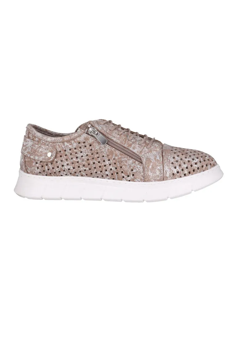 EG172P Printed Sneakers in Taupe