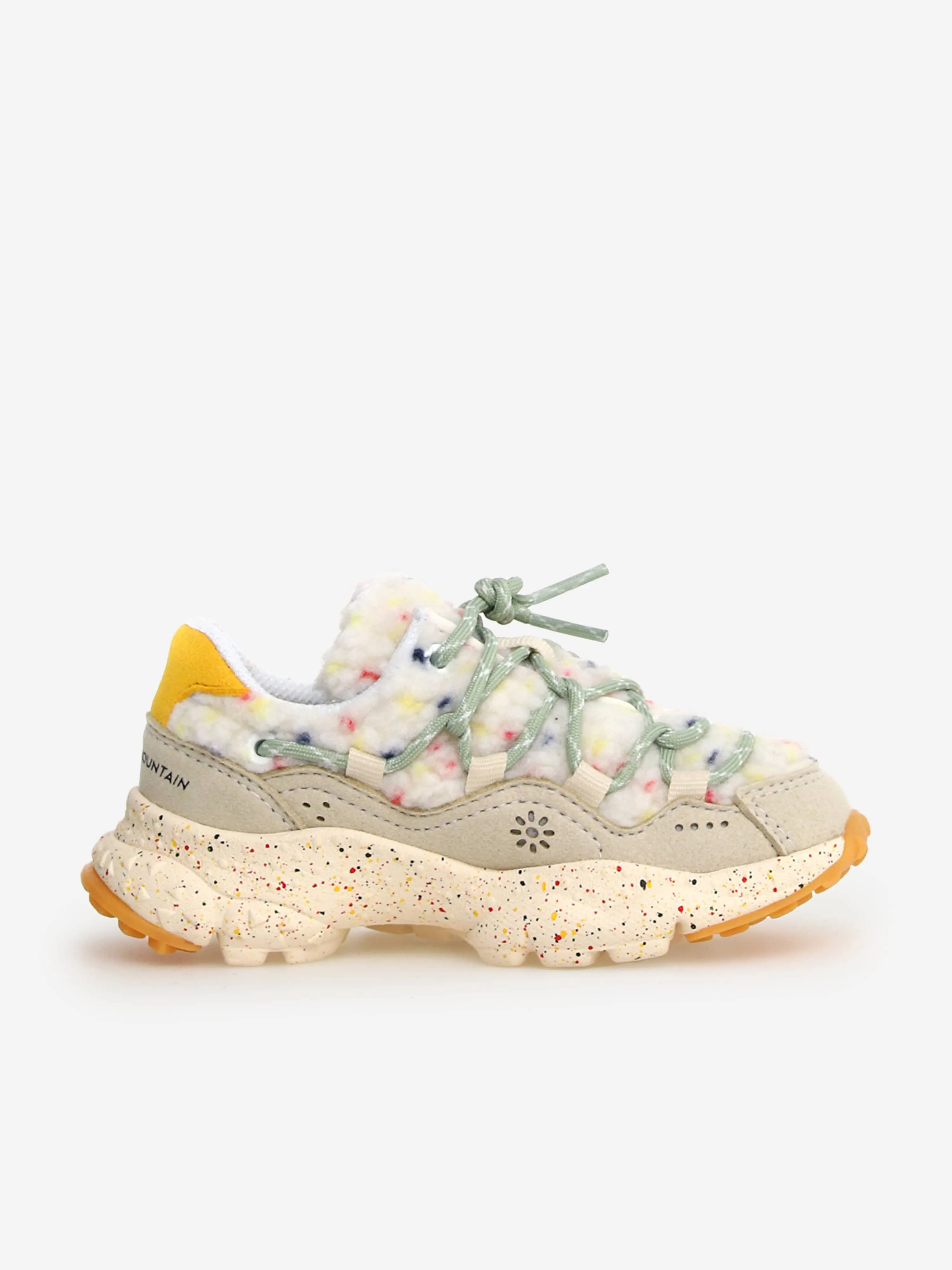 Flower Mountain Kids Raikiri Trainers in Ivory