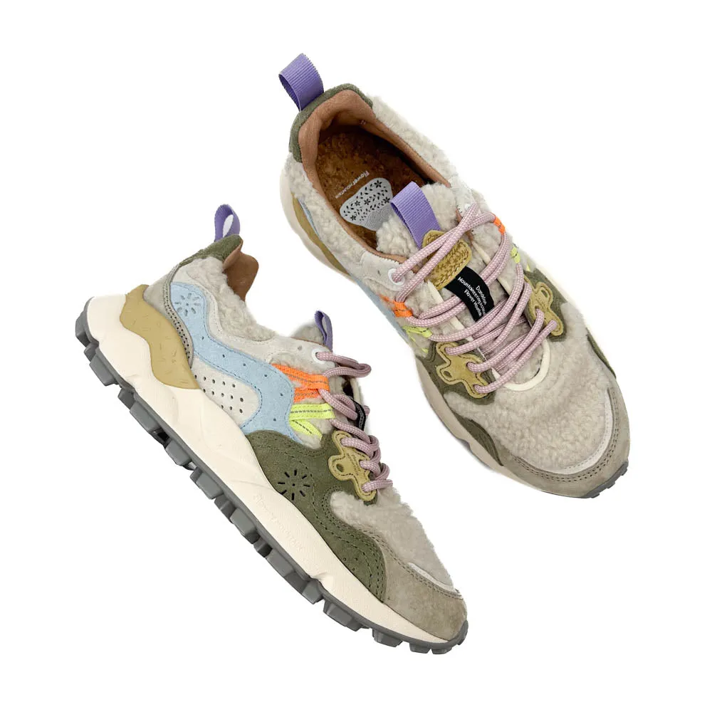 Flower Mountain - Yamano 3 Sneaker (Beige - Militare - Celeste)