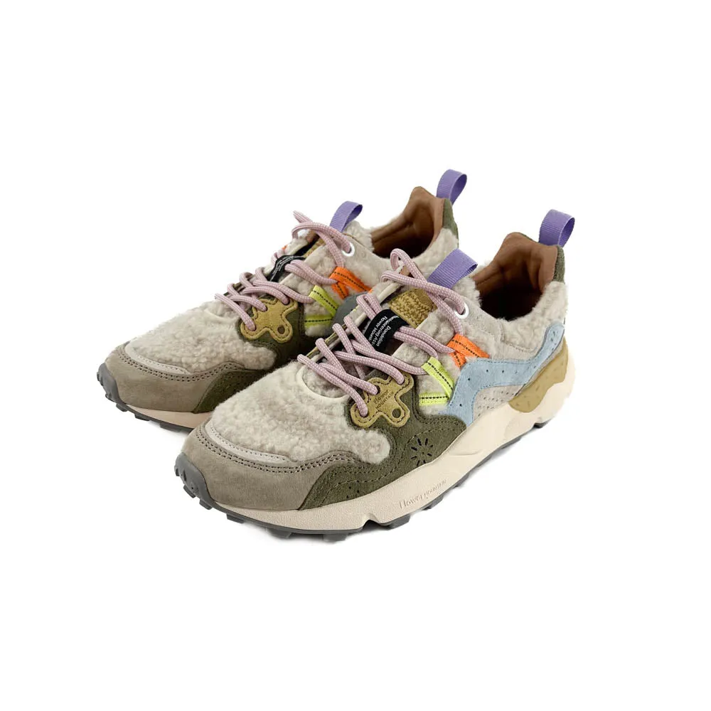 Flower Mountain - Yamano 3 Sneaker (Beige - Militare - Celeste)