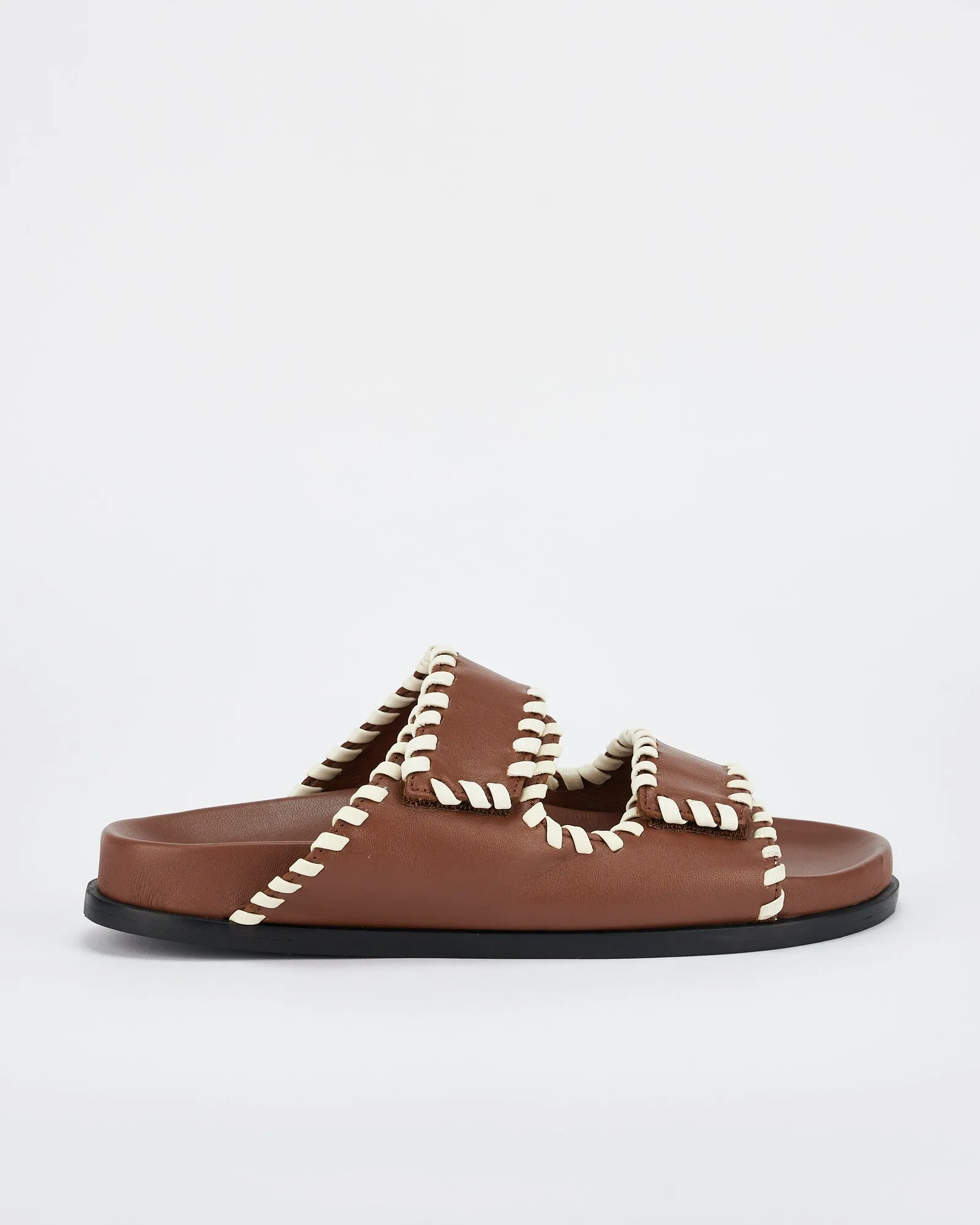 Fontelina Footbed Cocoa / Off White Trim