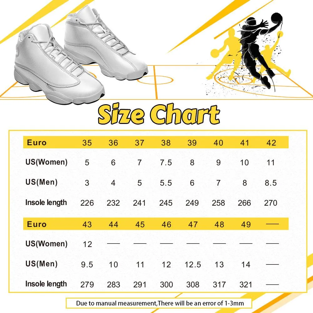 Gearhomie Elvis Eagle Unisex AJ13 Shoes White