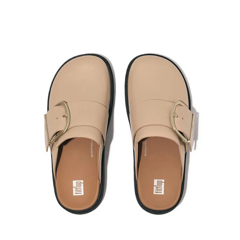 Gen-Ff Maxi-Buckle Leather Mules