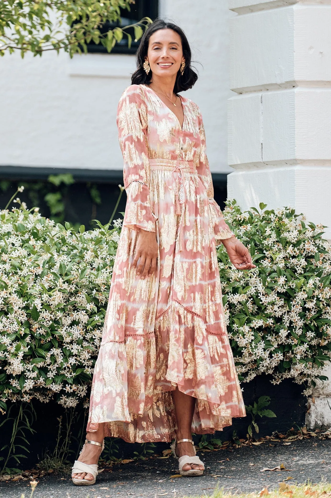 Halina Dress in Blush