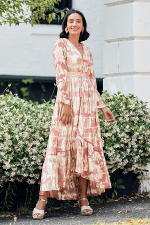 Halina Dress in Blush