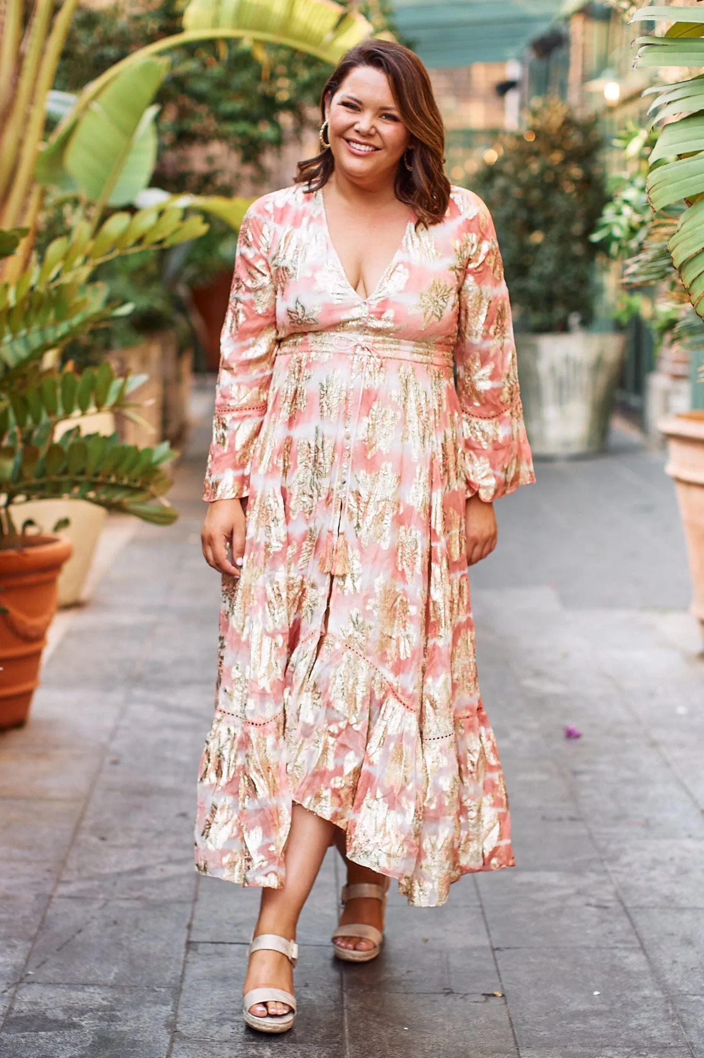 Halina Dress in Blush