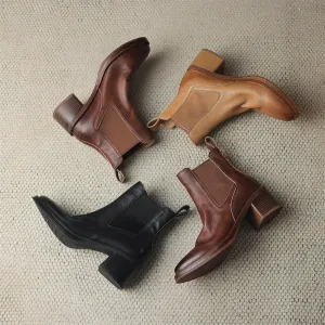 Handmade Leather Ankle Boots